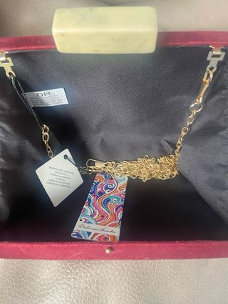 BOLSO FIESTA CLUHT  BURDEOS A ESTRENAR