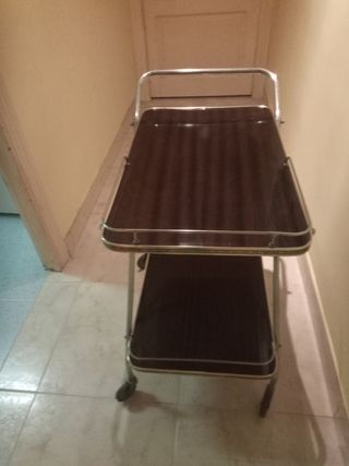 Camarera metal-madera vintage años 50-60