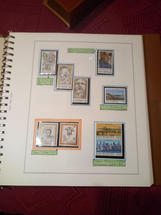 collezione francobolli San marino