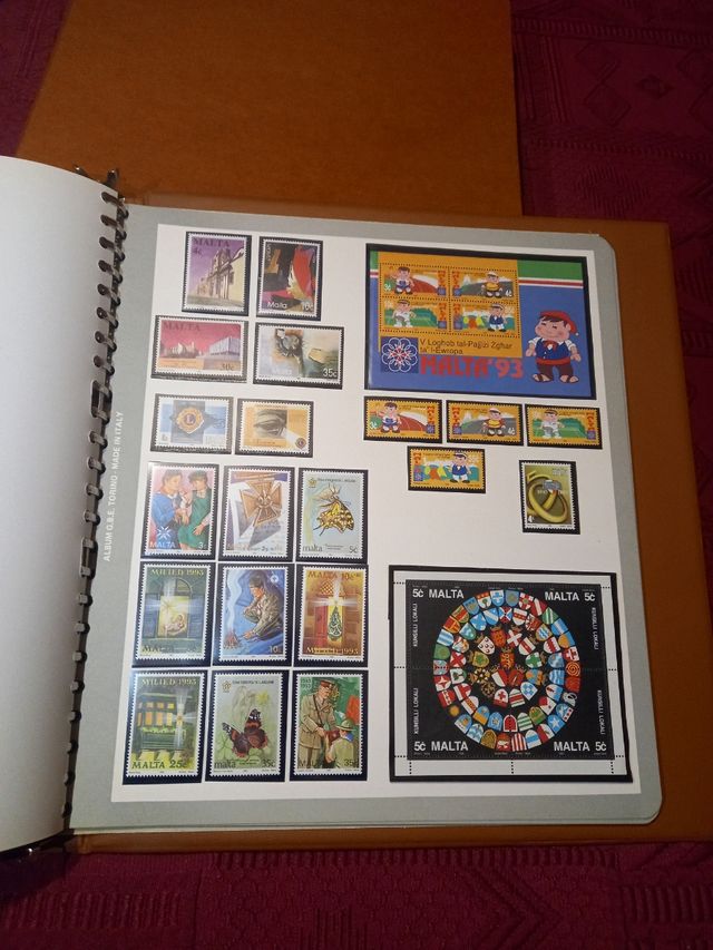 collezione francobolli malta