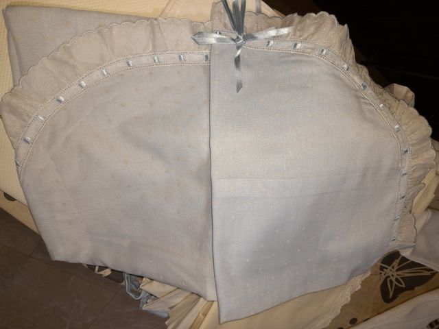 Sabana de capazo y almohada