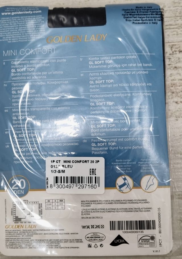 3 Pack de 2 pares de MiniMedias de  Golden Lady 