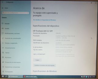 HP PRODESK 600 G3 i5-7500 3,40GHz 4G RAM SSD 120