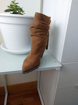 Botines camperos piel 