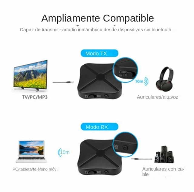 Transmisor receptor de Audio inalámbrico Bluetooth