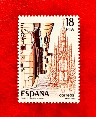 Bonito sello Corpus Christi Toledo 1985