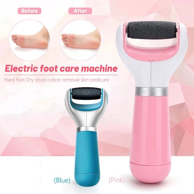 Rebarbadora de pés elétrica, mais dois rolos.