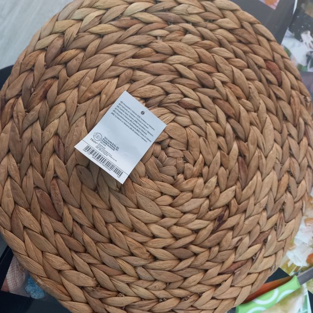 Mantel individual mimbre trenzado 38cm