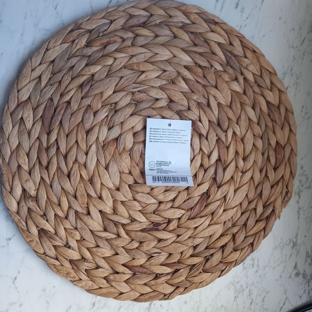 Mantel individual mimbre trenzado 38cm