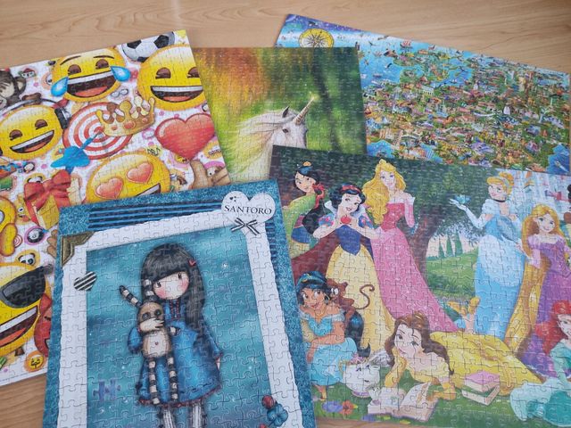 Lote laminas de puzle