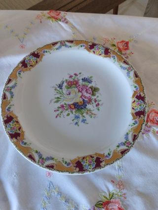 Teiera con piatto in Limoges . Vintage