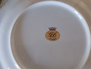 Teiera con piatto in Limoges . Vintage