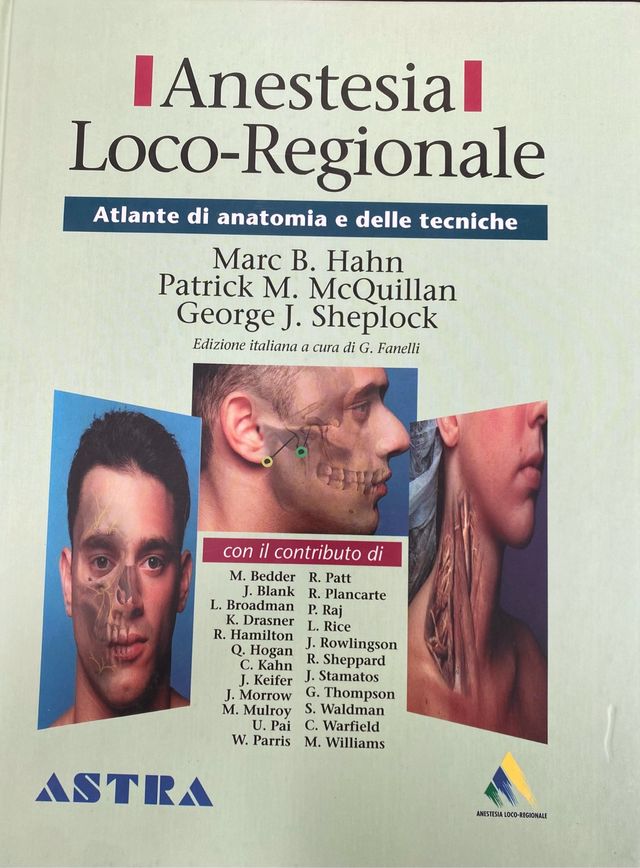 Libro Anestesia Locoregionale edizione G. Fanelli