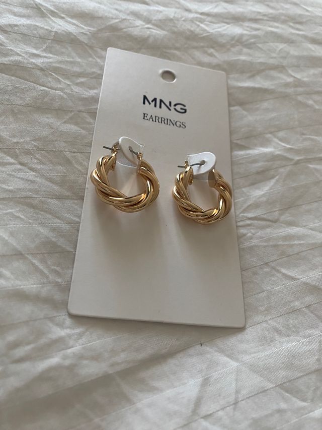 Pendientes aro rizados Mango