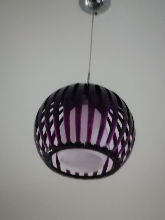 Lamparas de metacrilato nueva en color morado