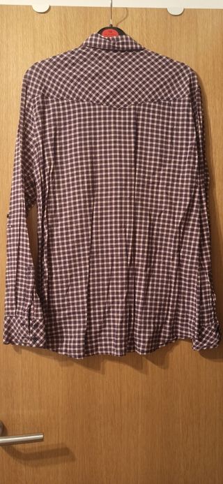 Camisa cuadros Stradivarius 