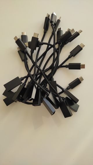 10 adaptadores usb hembra a usb C