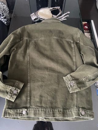 Chaqueta vaquera desgastada zara caqui L