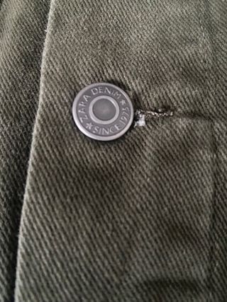 Chaqueta vaquera desgastada zara caqui L