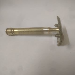 VECCHIO RASOIO E LAMETTE DA BARBA - GILLETTE