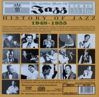 THE GOLDEN YEARS OF JAZZ 1948-1955 8 CDs 155 temas