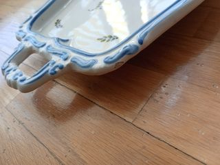 Bandeja decorativa pintada a mano