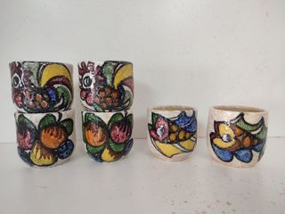 conjunto de 2 platos y 6 tazas