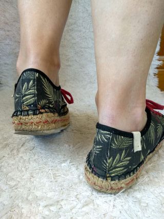 Zapatillas esparto para las noches de verano 