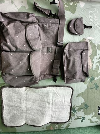 Bolso Cambiador Gaby Gris Walking Mum

