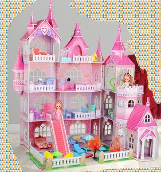 Casa muñecas 3d con luces para montar