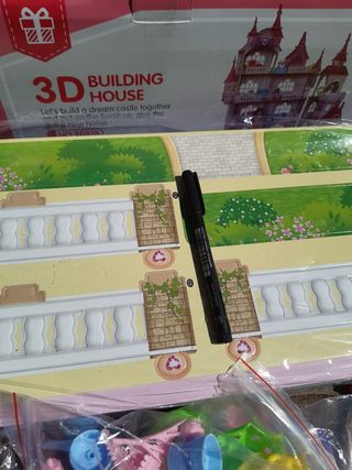 Casa muñecas 3d con luces para montar