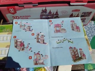 Casa muñecas 3d con luces para montar