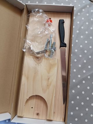 jamonero con cuchillo