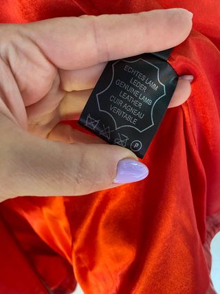 Nueva chaqueta de Cuero rojo
