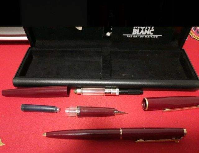 Juego escritura Mont Blanc.  Último precio