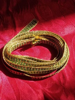 agreman verde y dorado