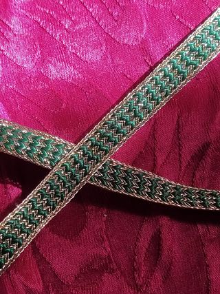 agreman verde y dorado