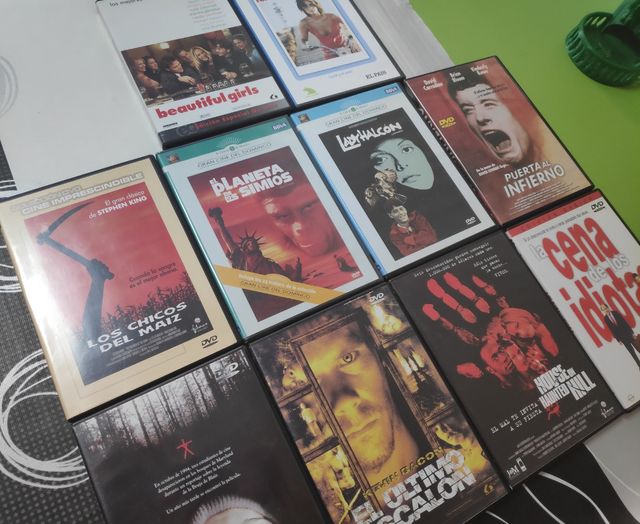 Ganga lote de 9 DVDs, a 60 céntimos la peli