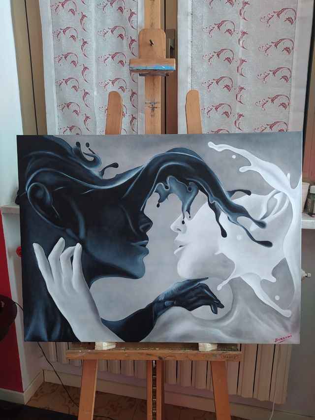 quadro arte moderna DIPINTO A MANO 80*60