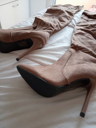 Botas beige melocotón 