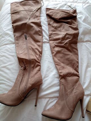 Botas beige melocotón 
