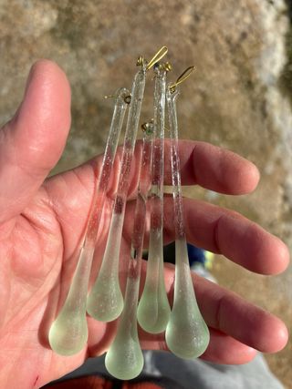 Repuestos de prismas de Cristal muy antiguos