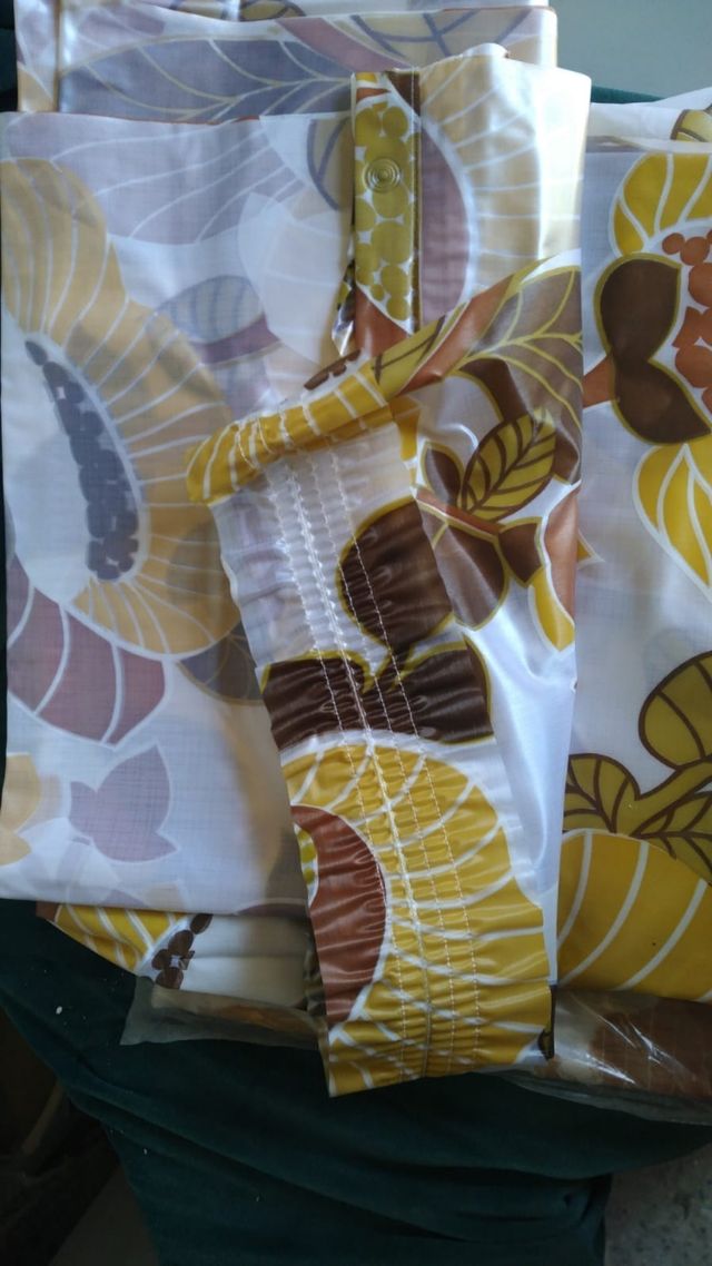 cortina bañera nueva 135 ancho x 150 alto