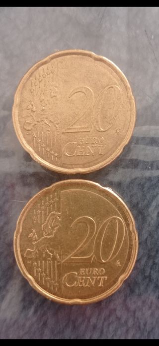 Diferencias y Errores , 20 Céntimos España 2017 .