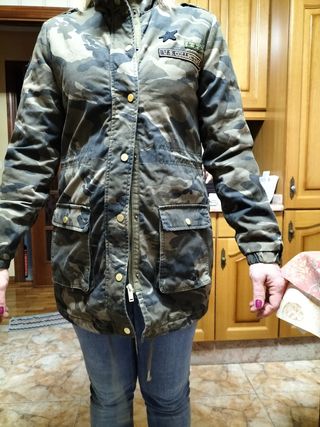 cazadora militar talla S