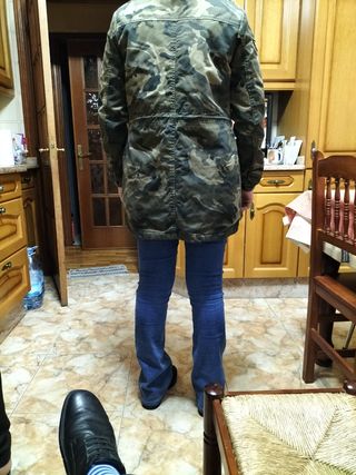 cazadora militar talla S
