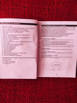 CD radio alarma
