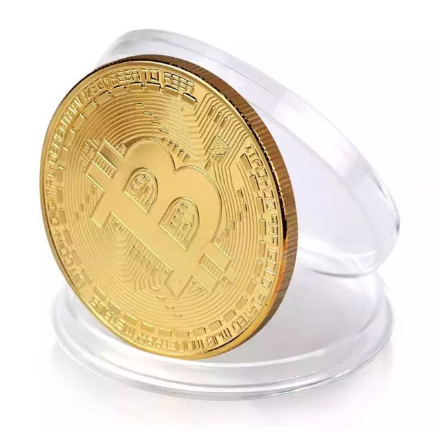 Moneta Bitcoin 3x 6 euro
