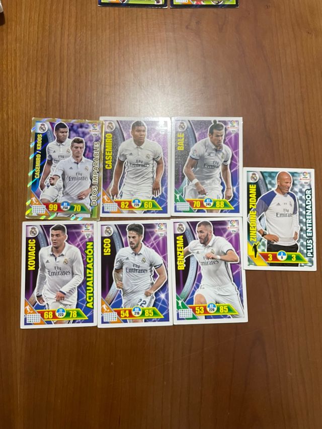 Cromos del Real Madrid año 2016-17