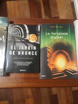 Varios libros de narrativa y novelas.